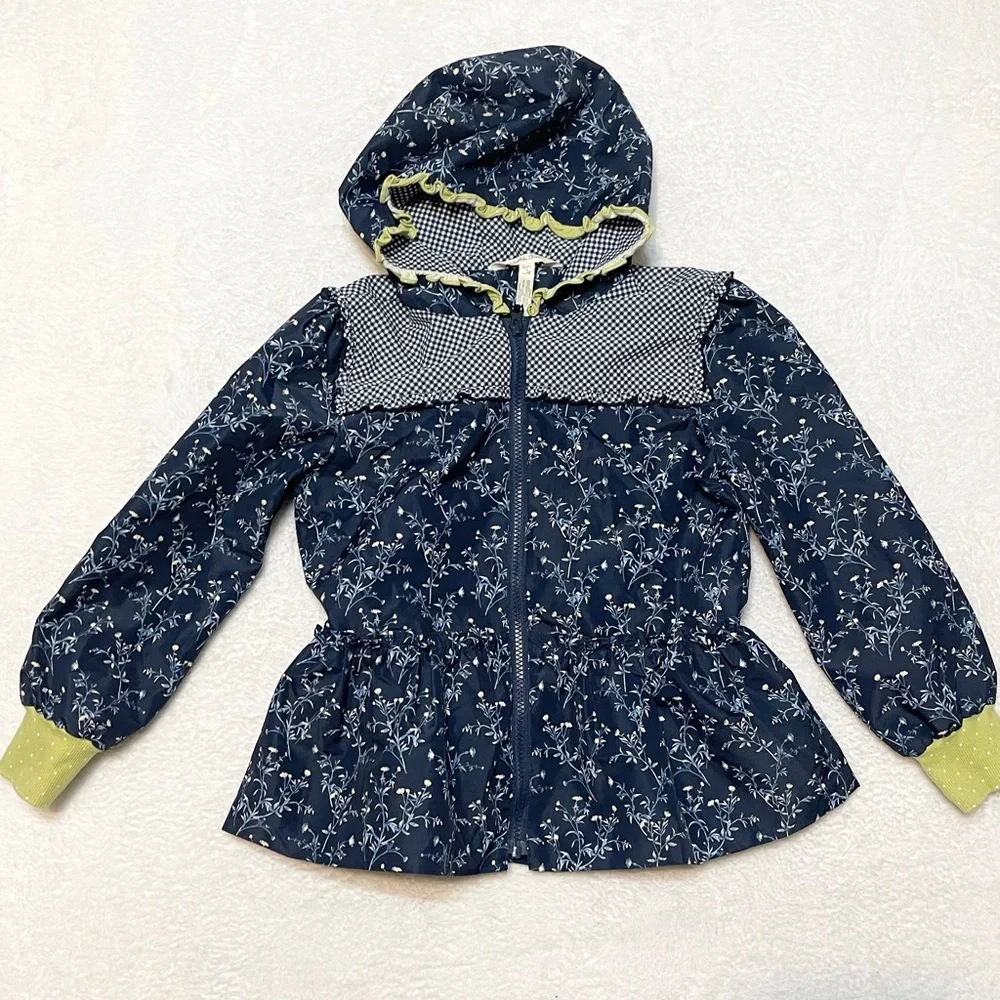 Matilda Jane‎ Enchanted Garden Wildflower Bouquet Blue Floral Spring Jacket Girl